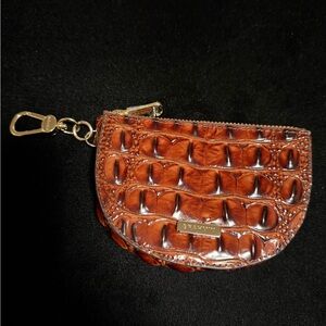 Brahmin Tan Crocodile-Embossed Key Holder